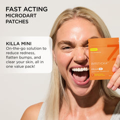 ZitSticka Killa mini-patch on the face during application