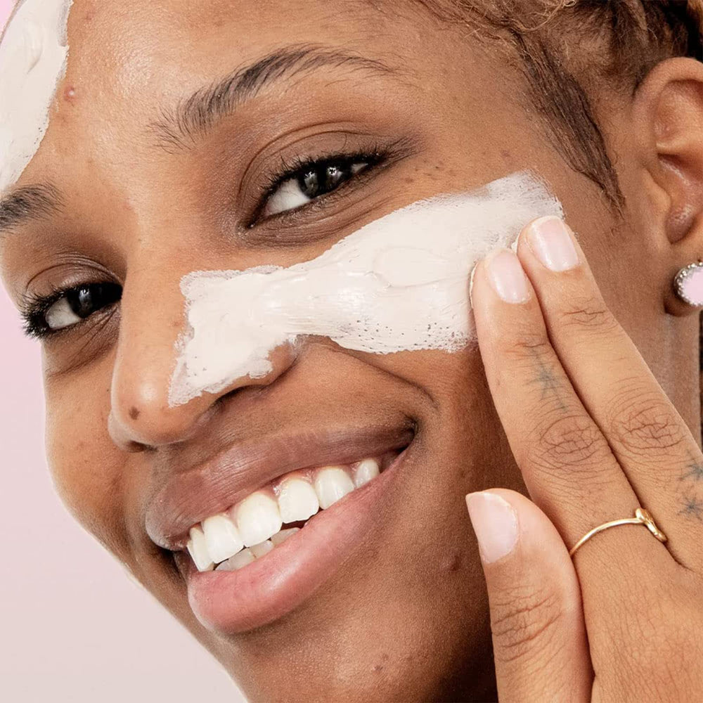 ZitSticka PORE VAC mask on skin shows refined pores.