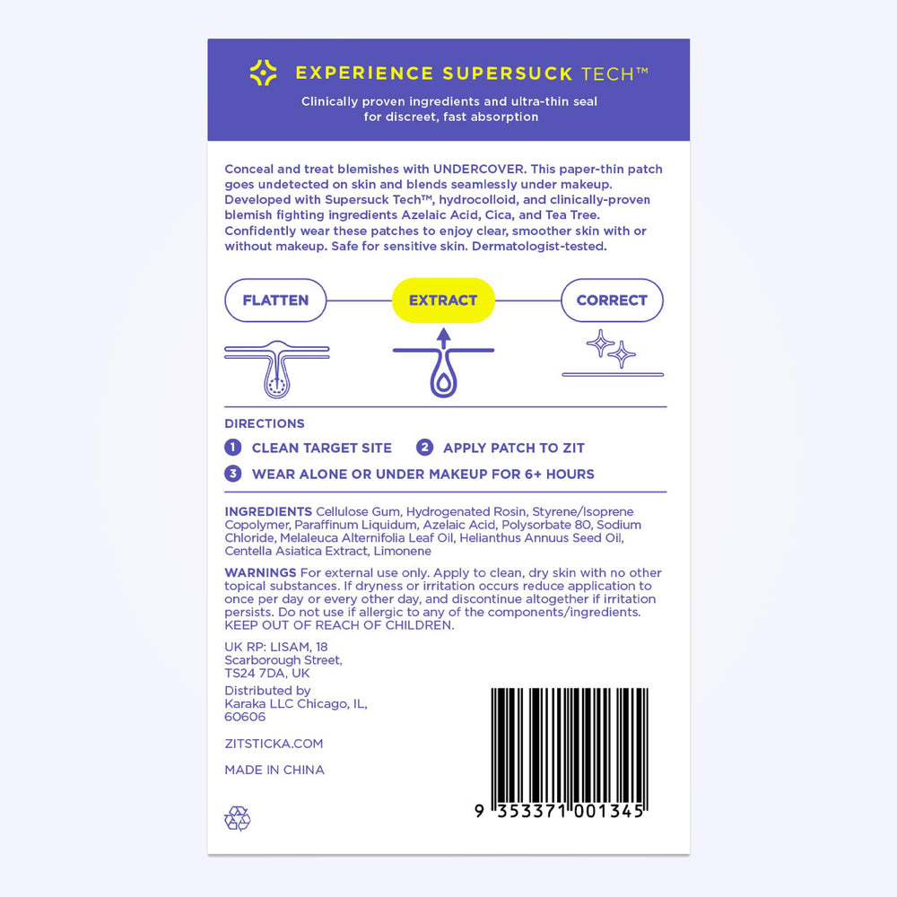 ZitSticka with Tea Tree, CICA and Azelaic Acid for gentle care