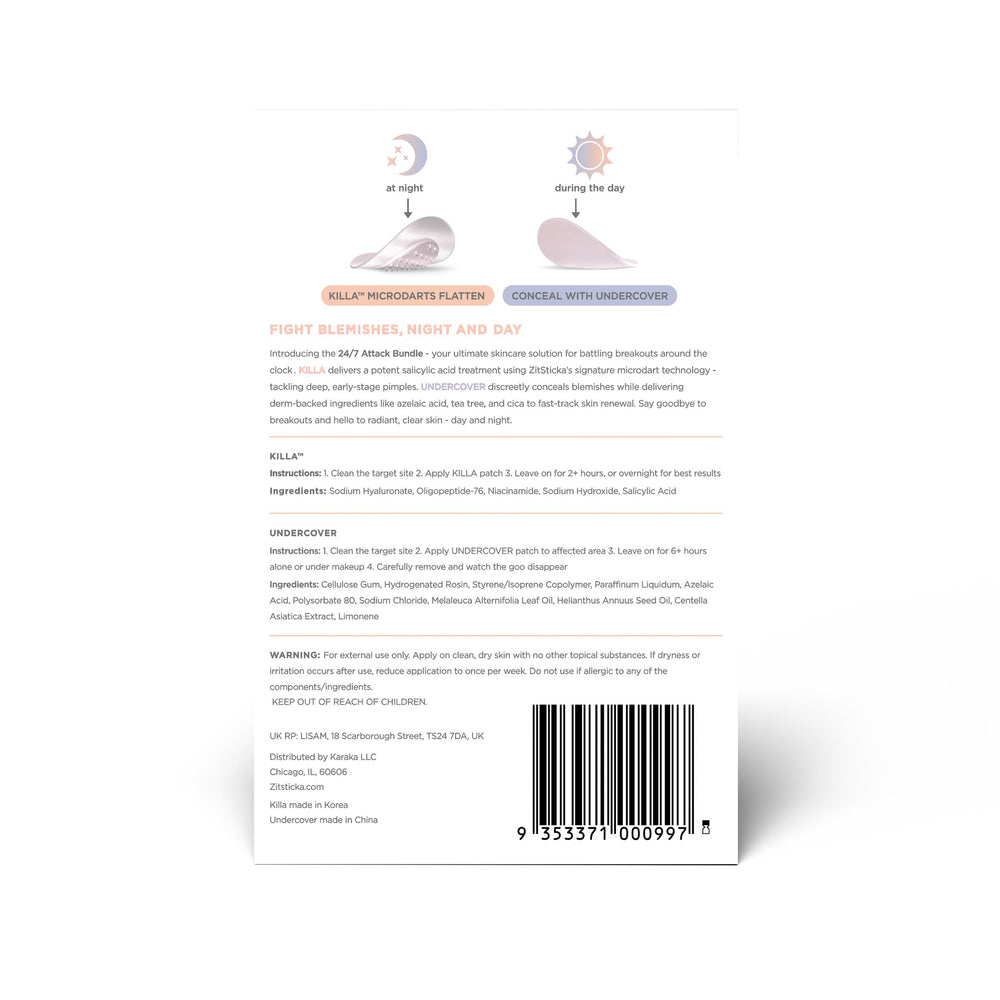 ZitSticka tea tree patches with absorbent action support clearer skin.