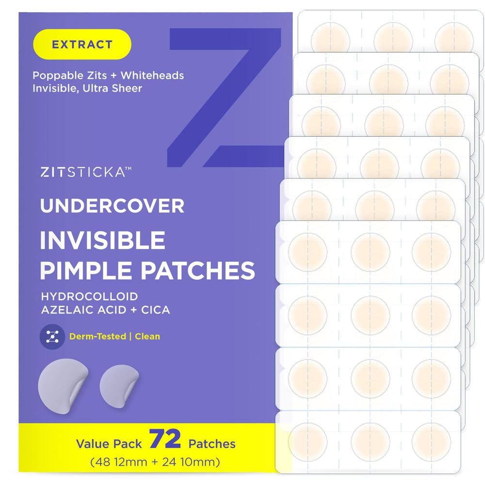 ZitSticka UNDERCOVER 72ct packaging with discreet patches