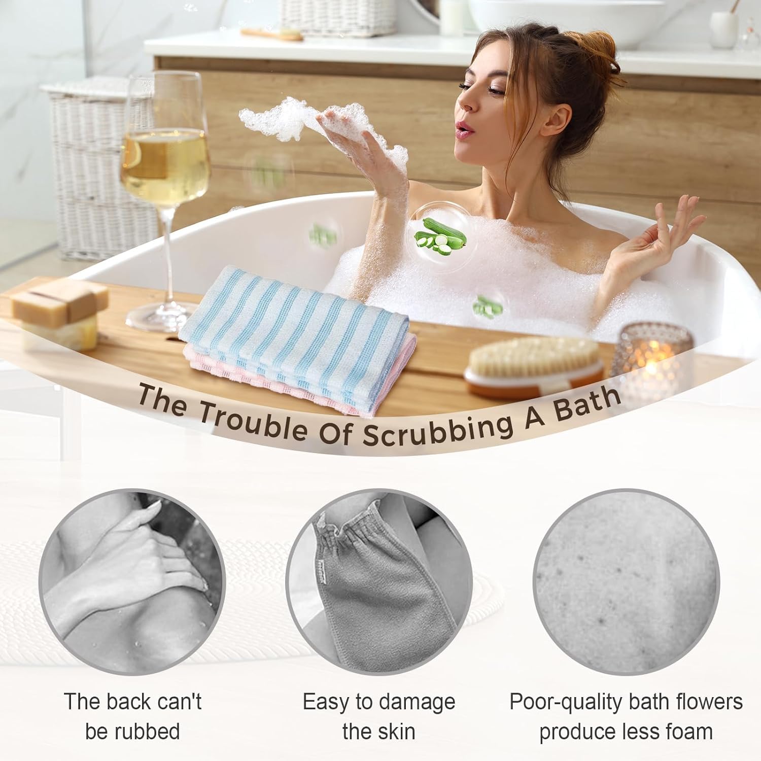 ZIVWAGX Blissal Exfoliating Towel suitable for body and face in one tool.