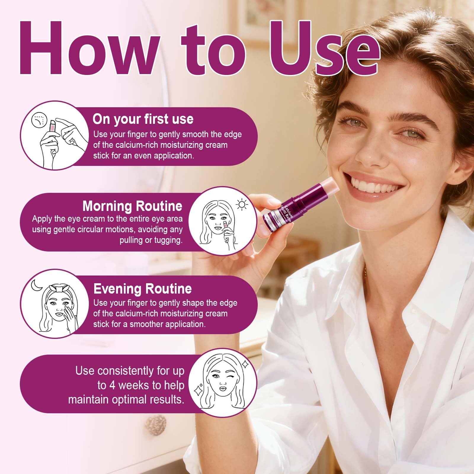 Shea butter and natural oils enrich hydration.