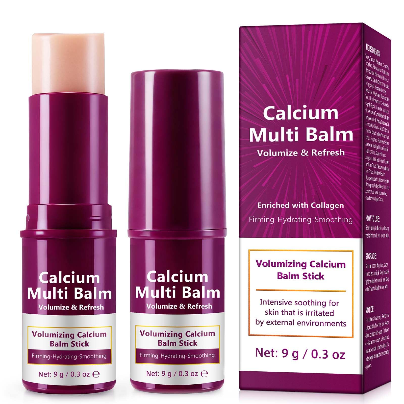 ZIXAOK Calcium Volume Multi Balm stick for versatile facial care and hydration.