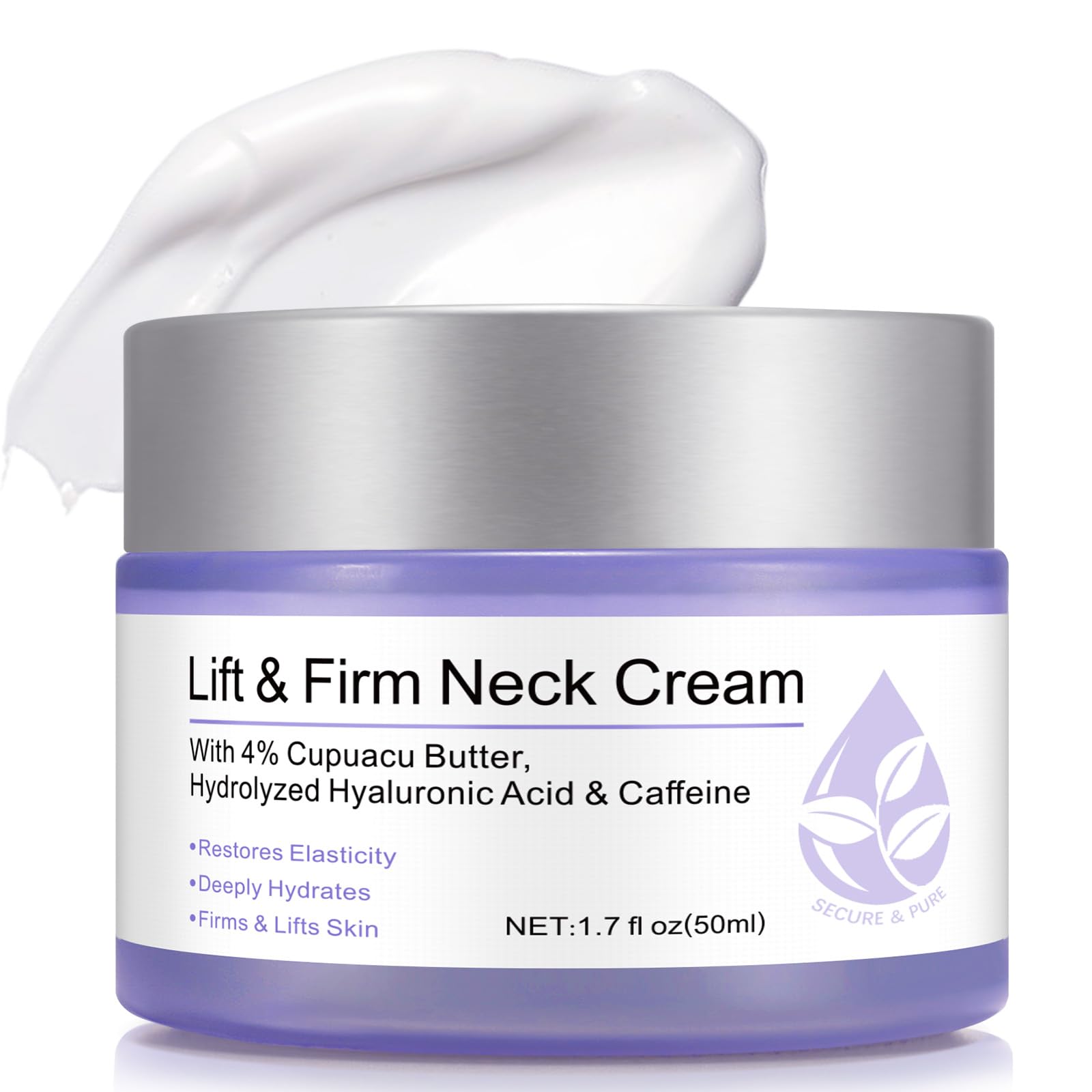 ZIXAOK neck cream bottle closeup highlighting hydration for smoother skin