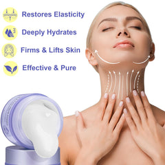 ZIXAOK neck cream shows hyaluronic acid ingredient for deep moisture