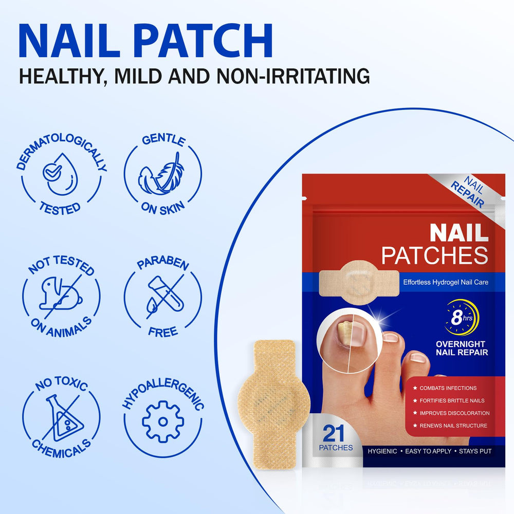 Patch overlay on nail during night, aiming for smoother surface.