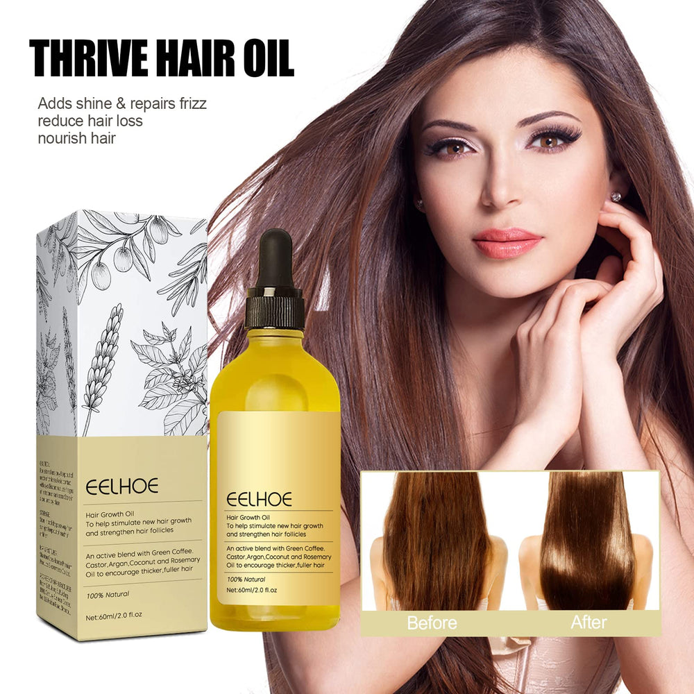 ZIXGIAH natural oil blend bottle delivering nutrients for healthier-looking hair.