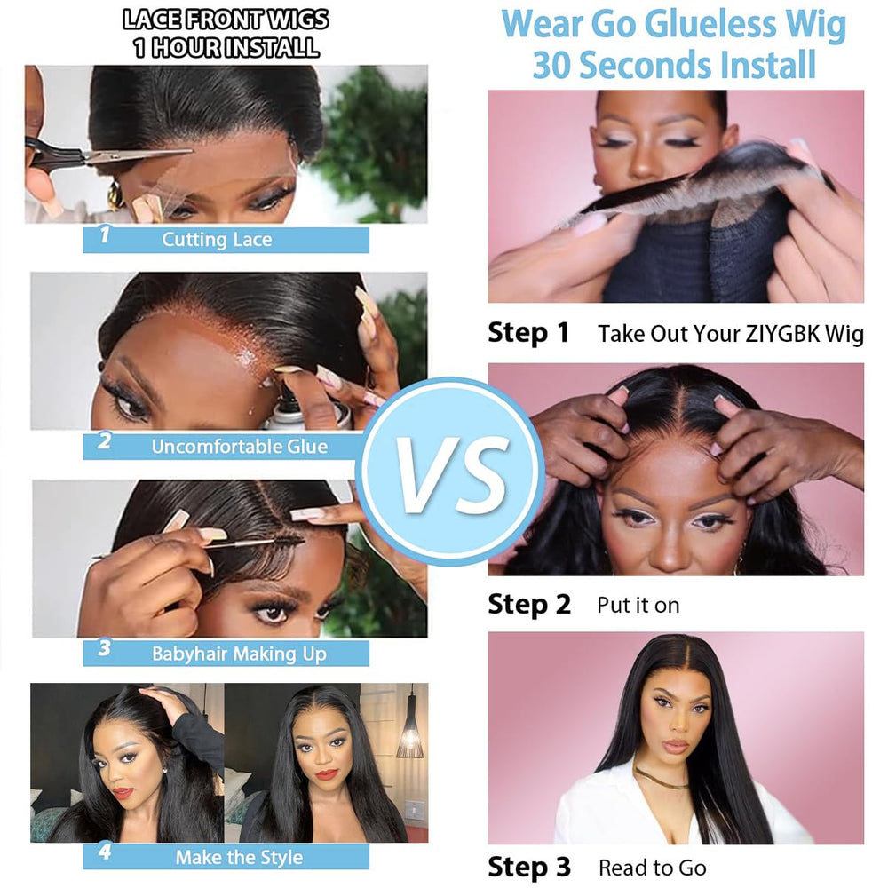 ZIYGBK glueless wig ready to style—bleach, curl, or straighten.