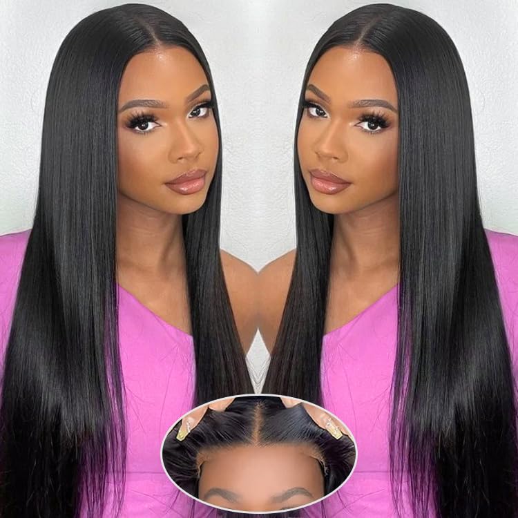 ZIYGBK Wear and Go glueless wig with straight lace front for quick, seamless styling.