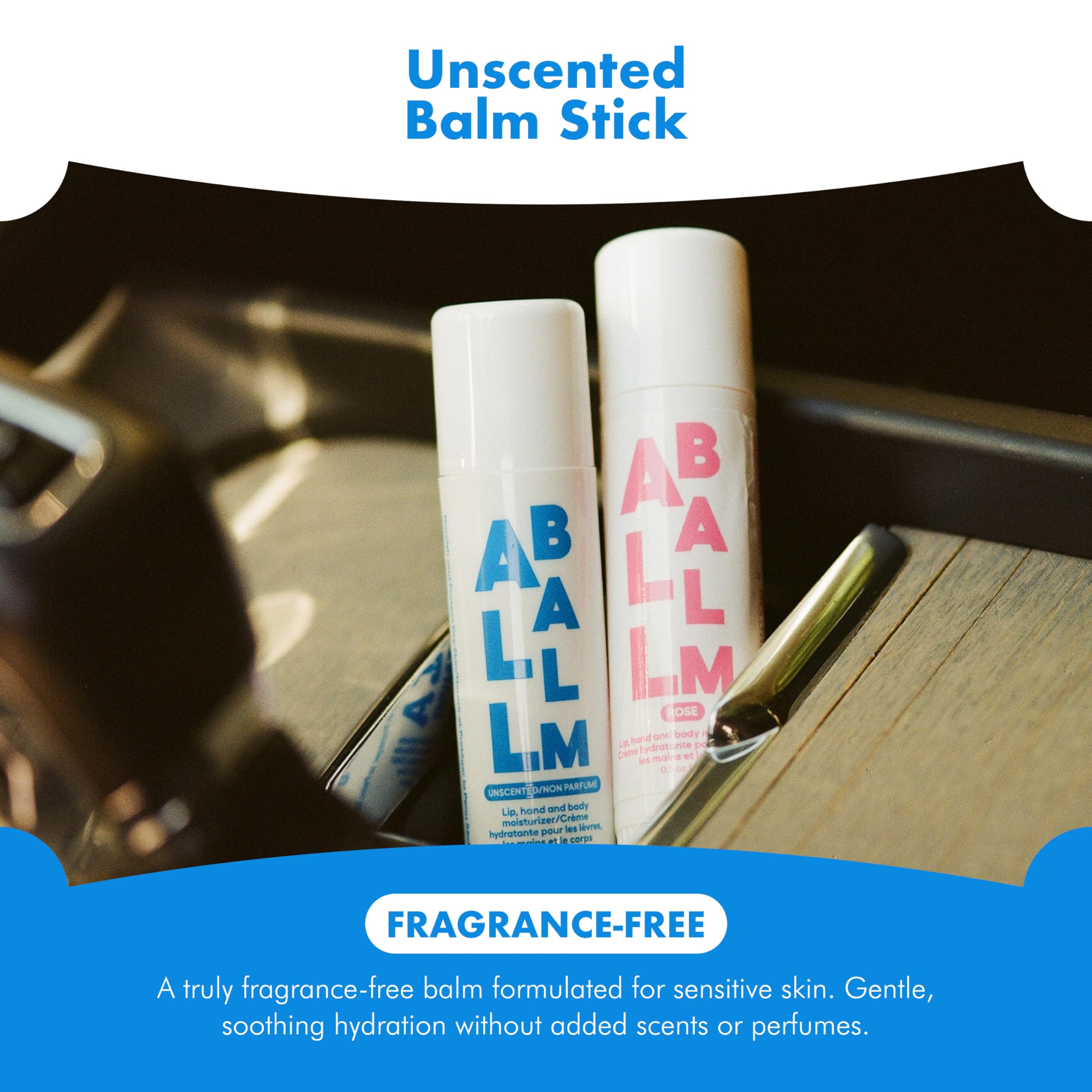 Zizia Botanicals Unscented Multi Balm Stick compact size for on the go