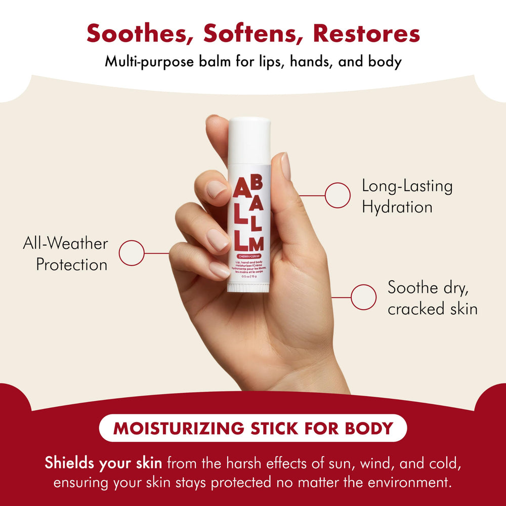 Close-up of silky glide from Zizia Cherry Balm Stick