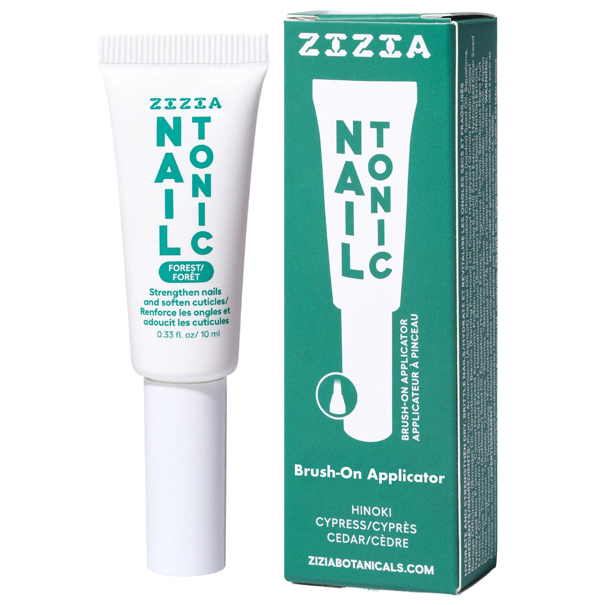 Zizia Forest Nail Tonic bottle front showing clean formula for nails