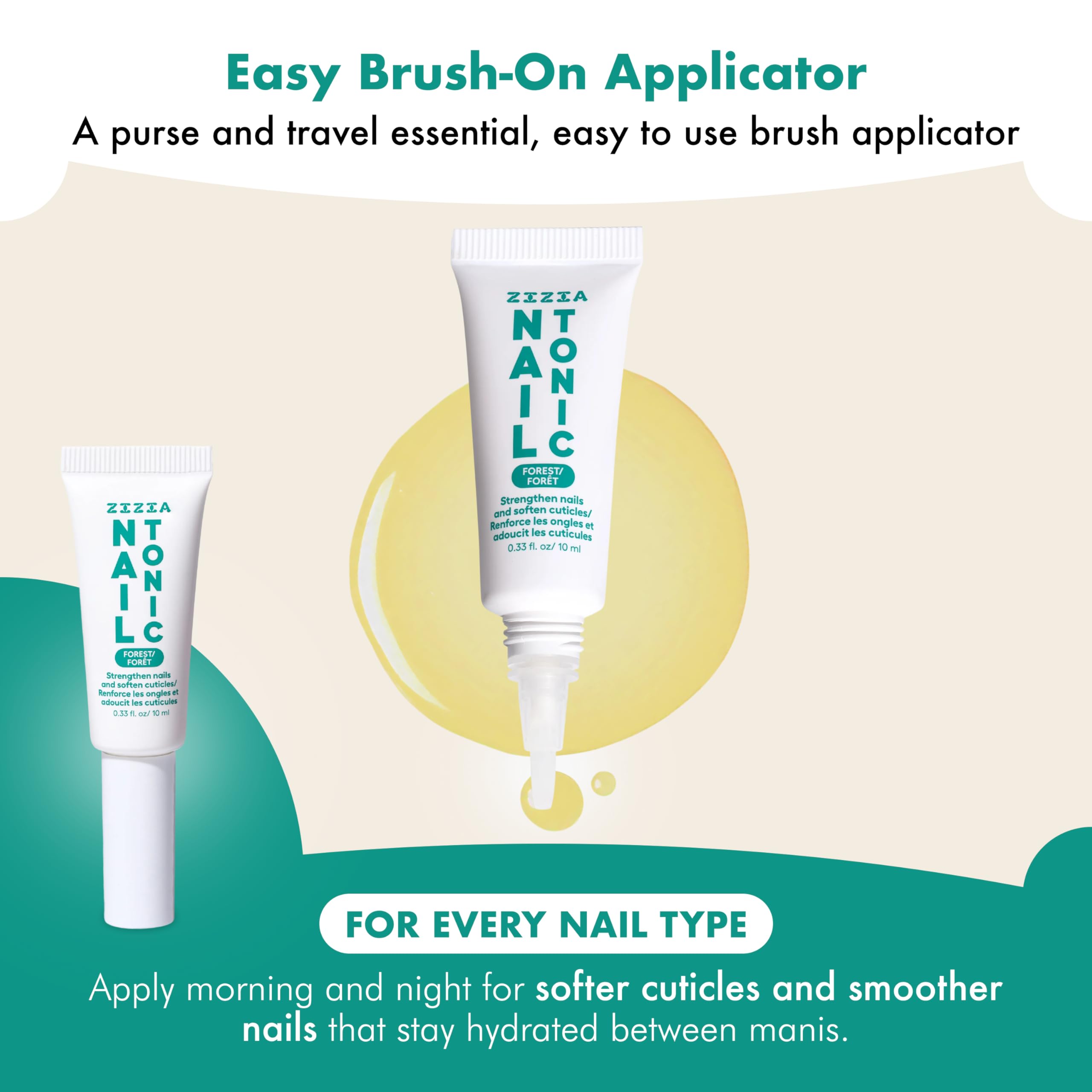 Zizia Forest Nail Tonic oil drop emphasizes lightweight hydration