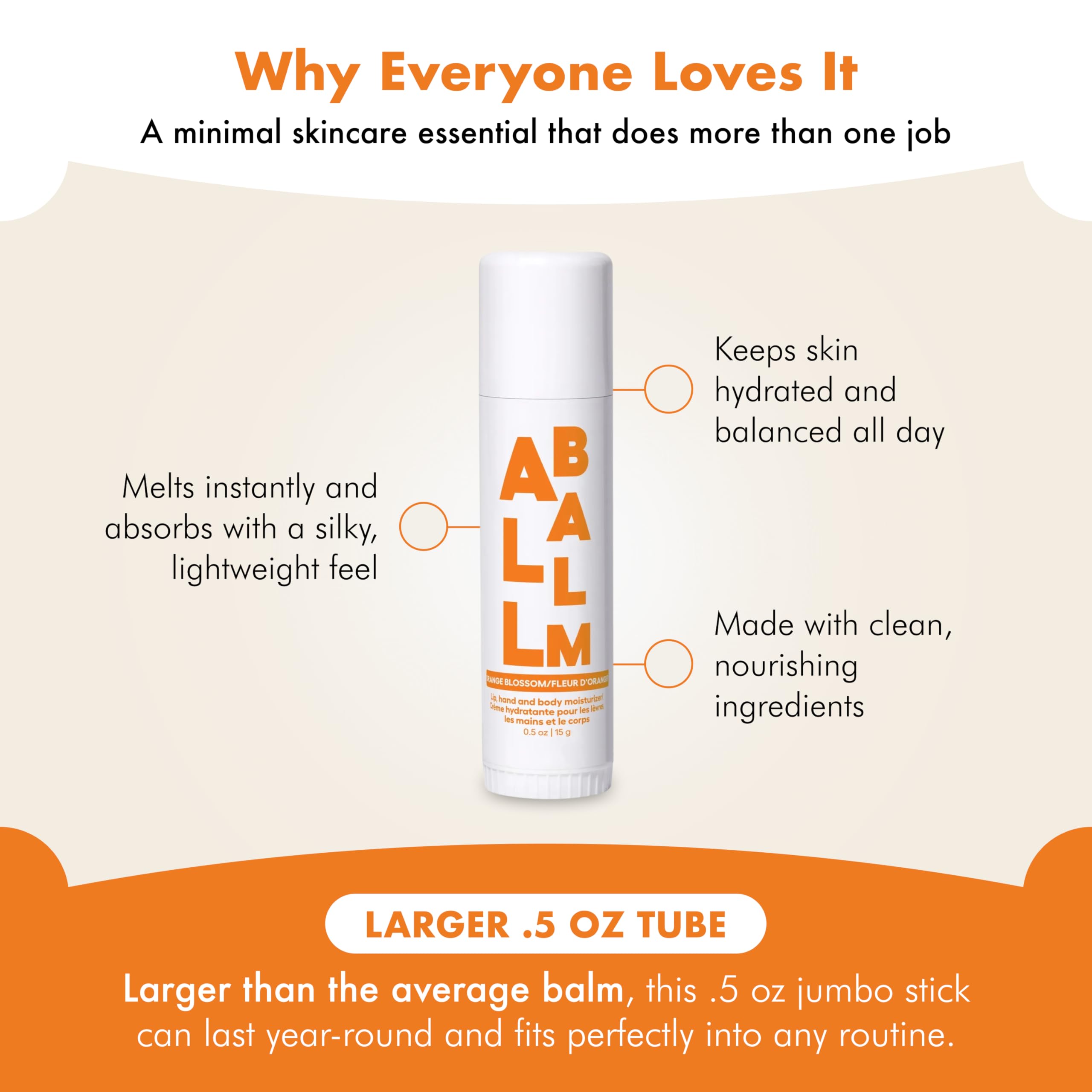 Zizia balm stick massaging into hands for lightweight, non-greasy moisture