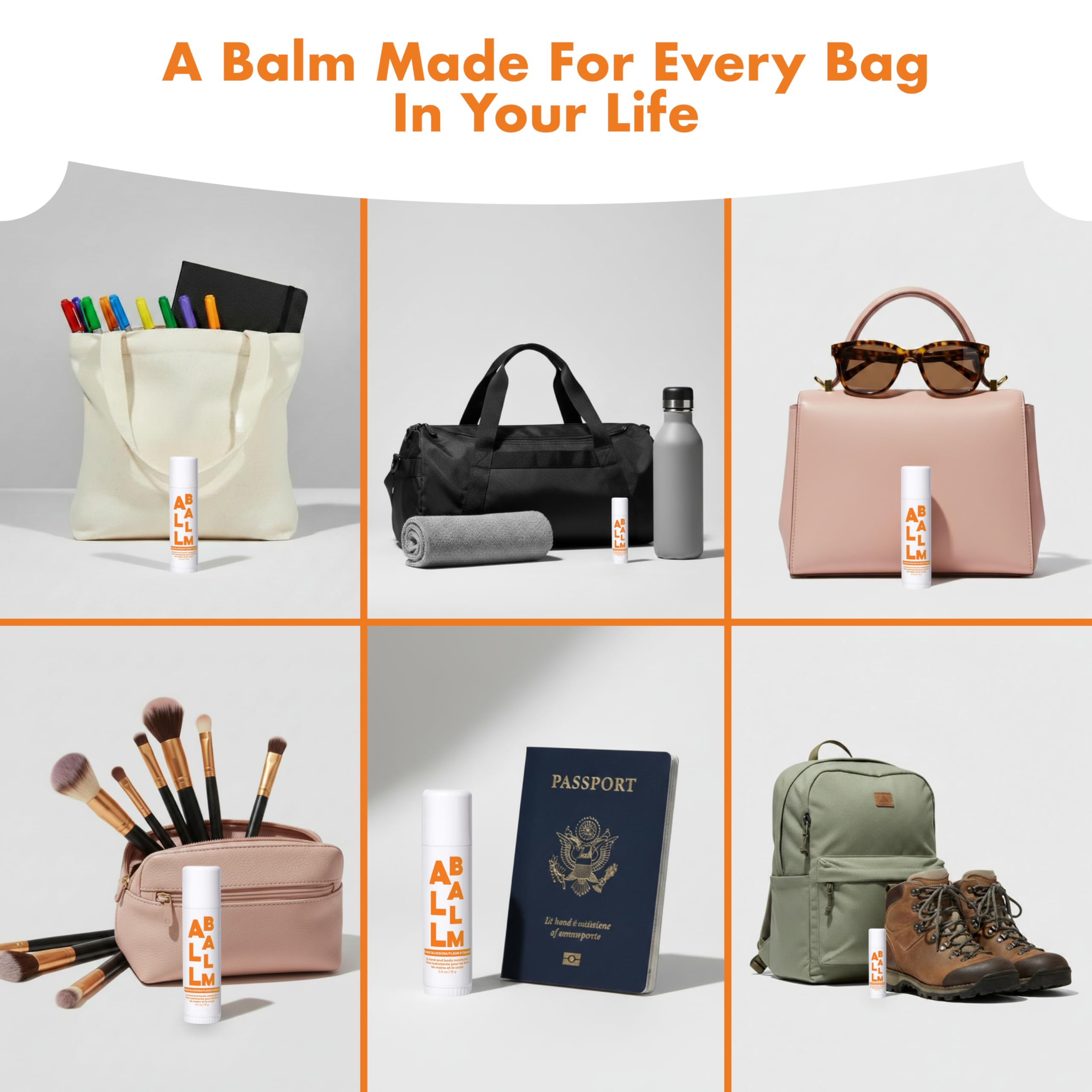 Zizia balm stick beside daily essentials in pocket-sized container