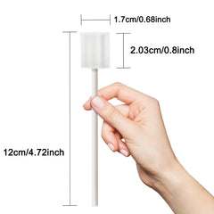 ZIZNBA dental swabsticks with paper rods for easy handling.