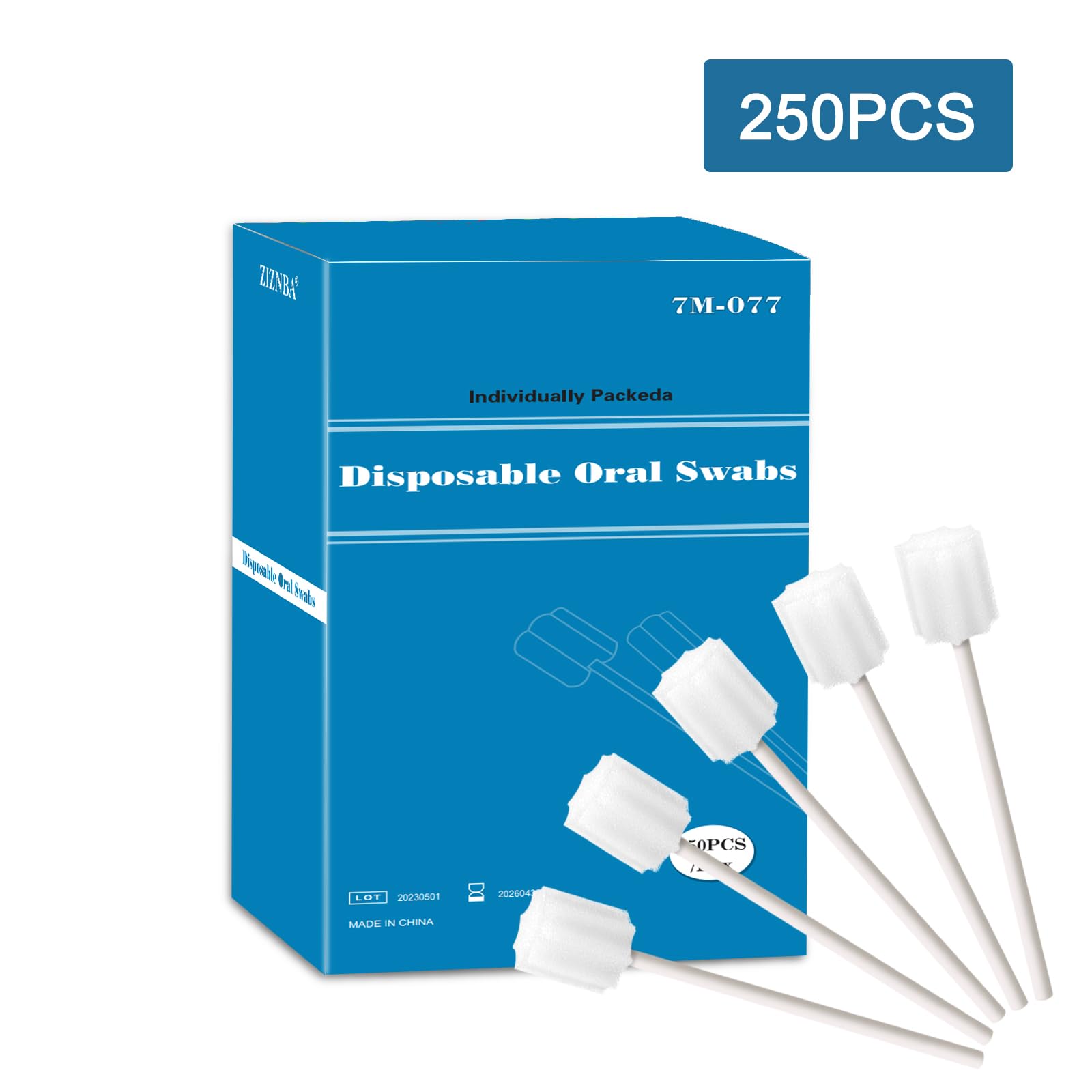 ZIZNBA disposable swabs store in a dry place to stay ready.