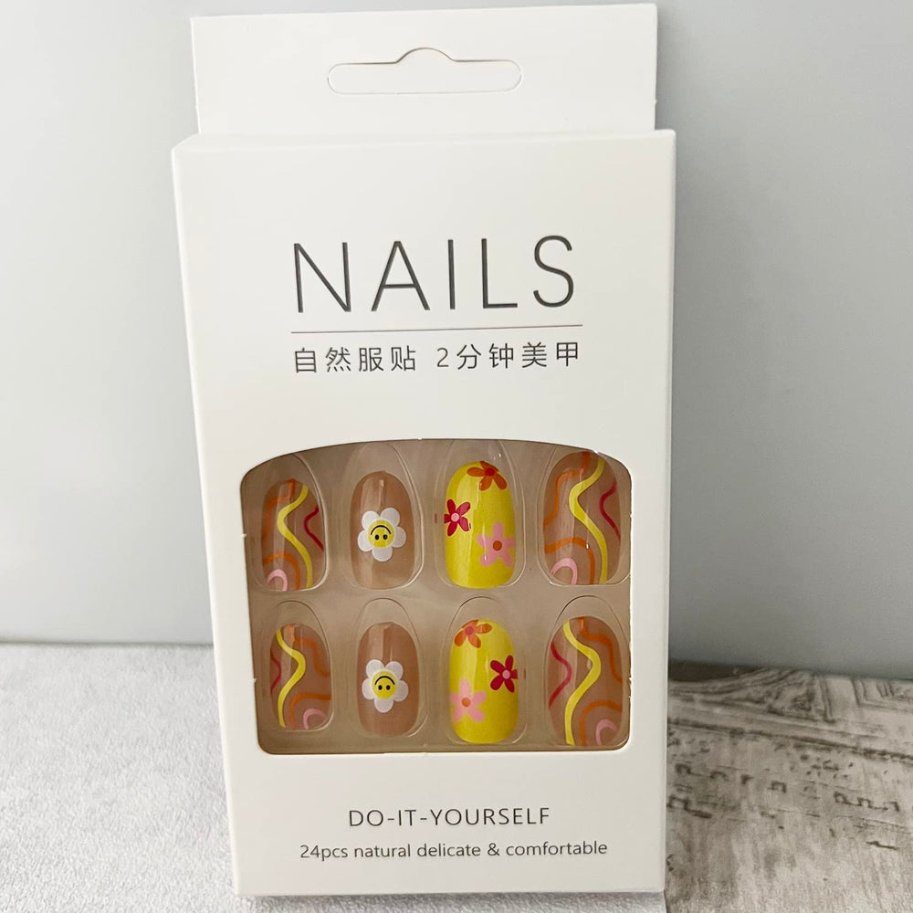 ZJHGDR 24-piece nail set includes diverse sizes for secure fit