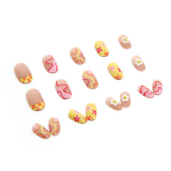 ZJHGDR almond French tips for chic daily wear