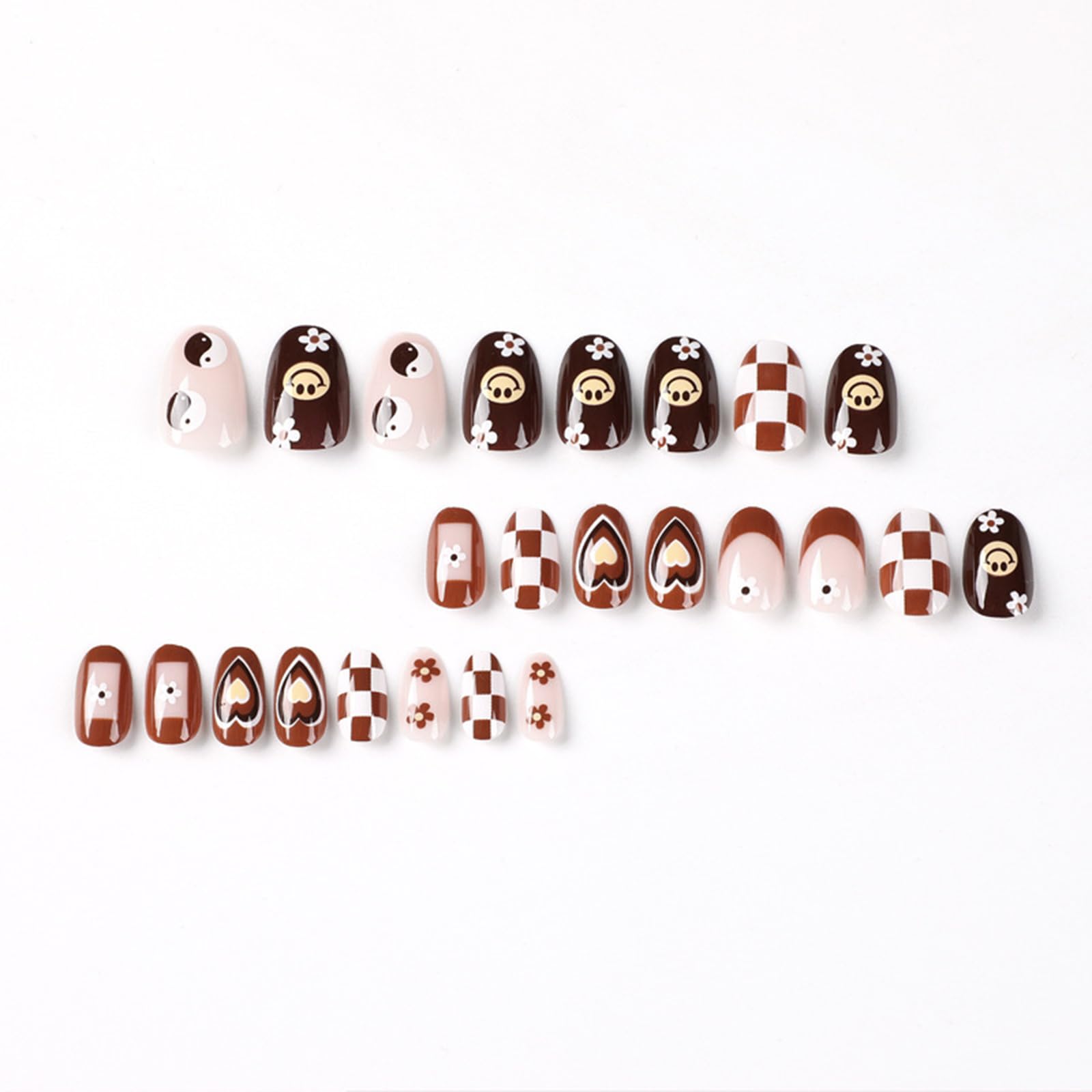 ZJHGDR autumn-inspired nails fit for dances, weddings, and parties.