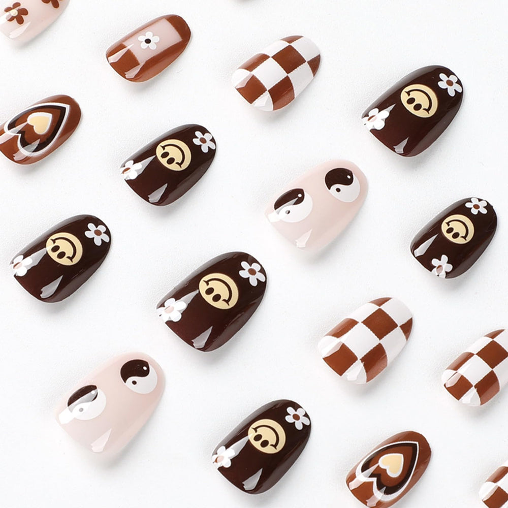ZJHGDR quick 15-minute manicure upgrade with press-on nails.