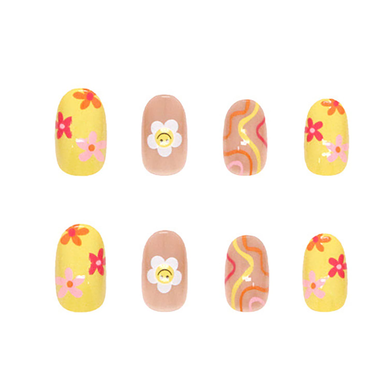 ZJHGDR short nails with stickers enable fast application