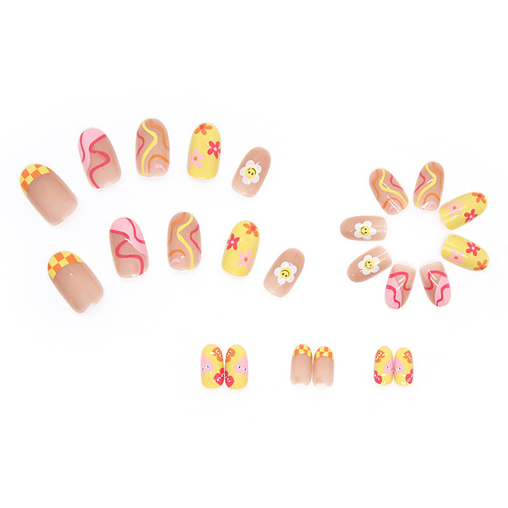 ZJHGDR yellow pink white designs offer playful styling