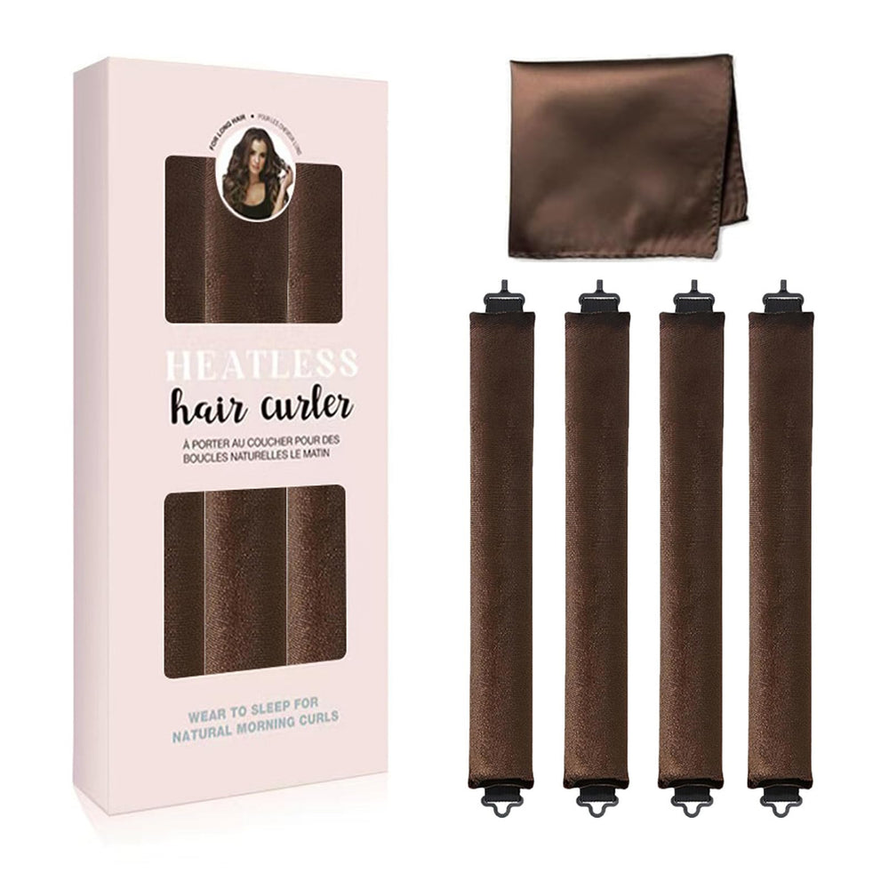 ZKSM overnight curlers set shows heat-free styling for restful sleep and natural waves.