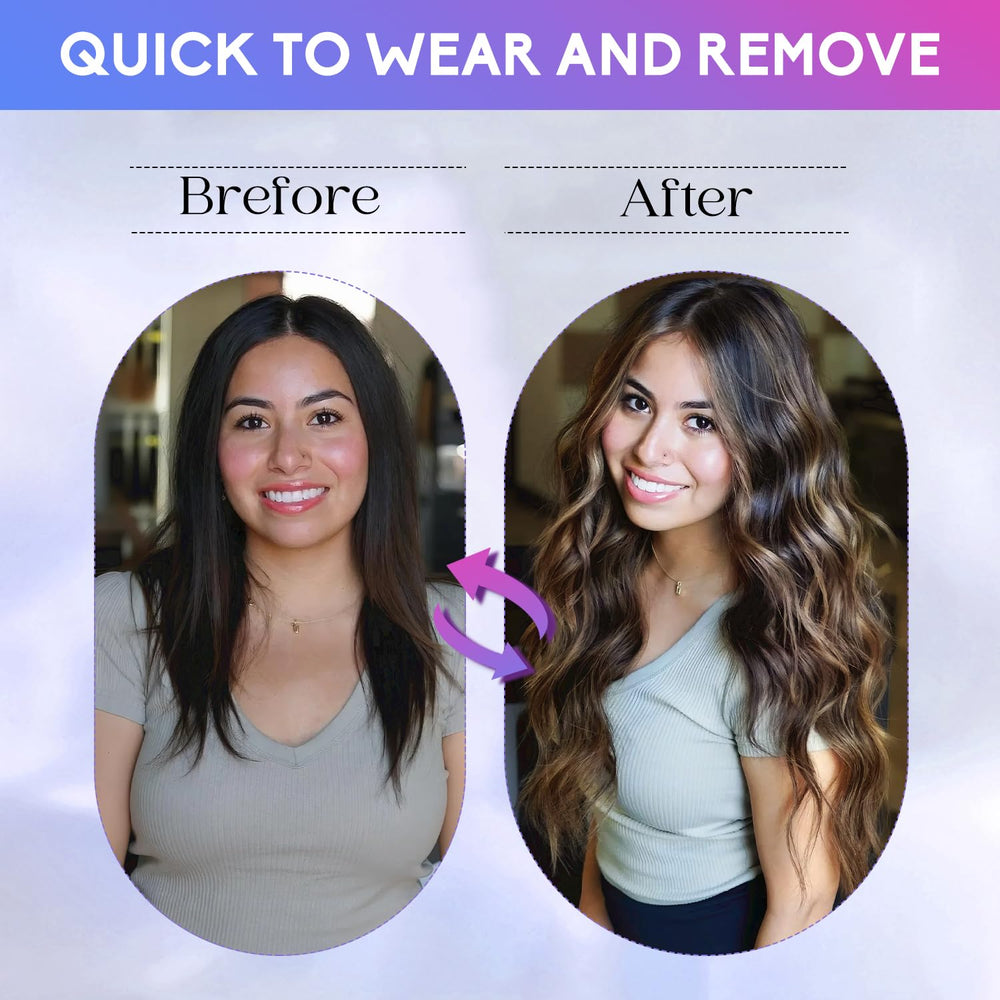 ZNXDJXE Remy hair maintains natural shine for a seamless blend