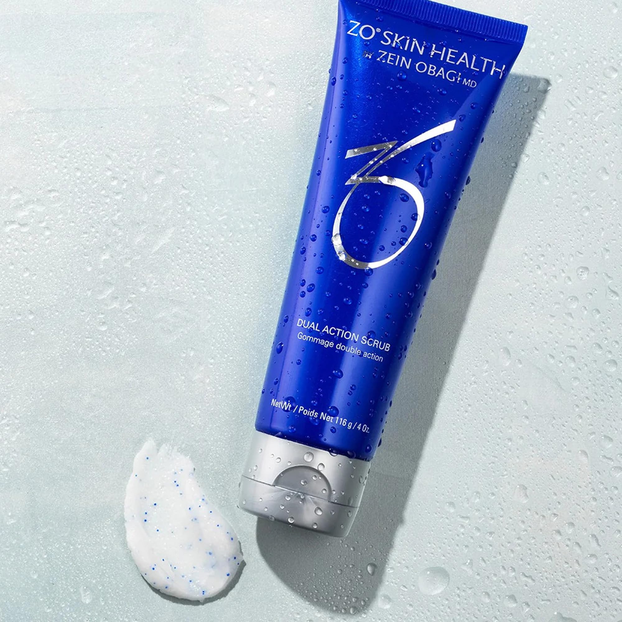 ZO SKIN HEALTH Dual Action Scrub creamy texture supports gentle exfoliation for sensitive skin