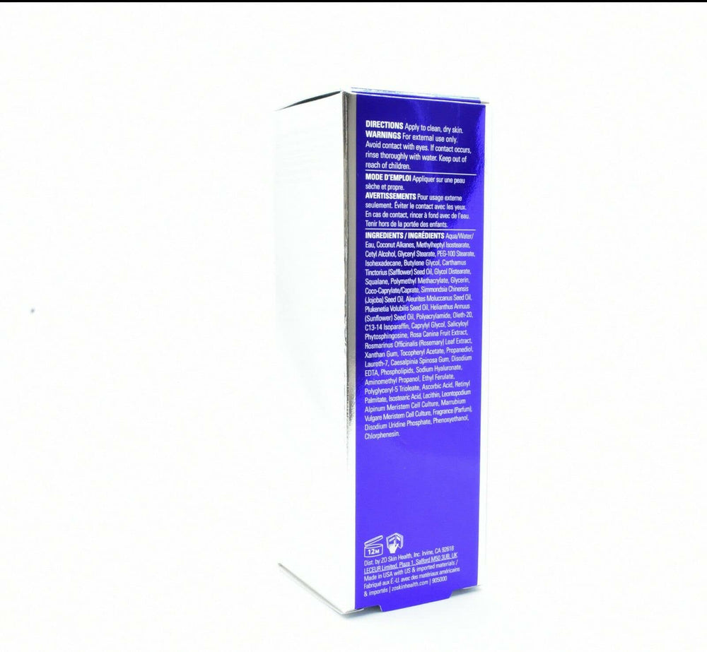 ZO Skin Health OSSENTIAL Instant Pore Refiner Lotion cream texture on skin for matte finish