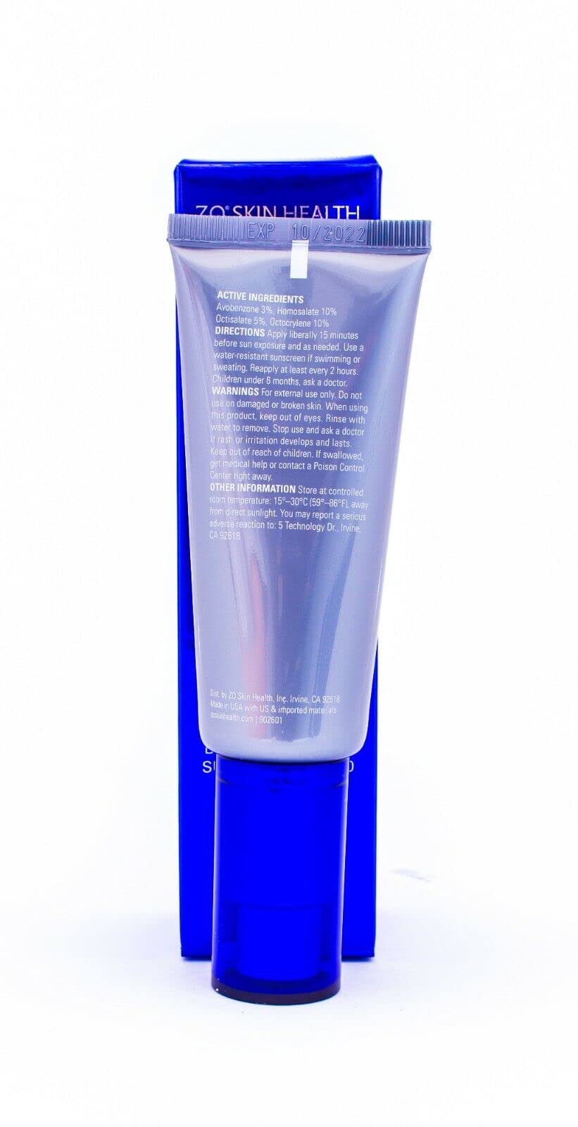 ZO SKIN HEALTH Smart Tone SPF 50 waterproof formula resists sweat during activities.