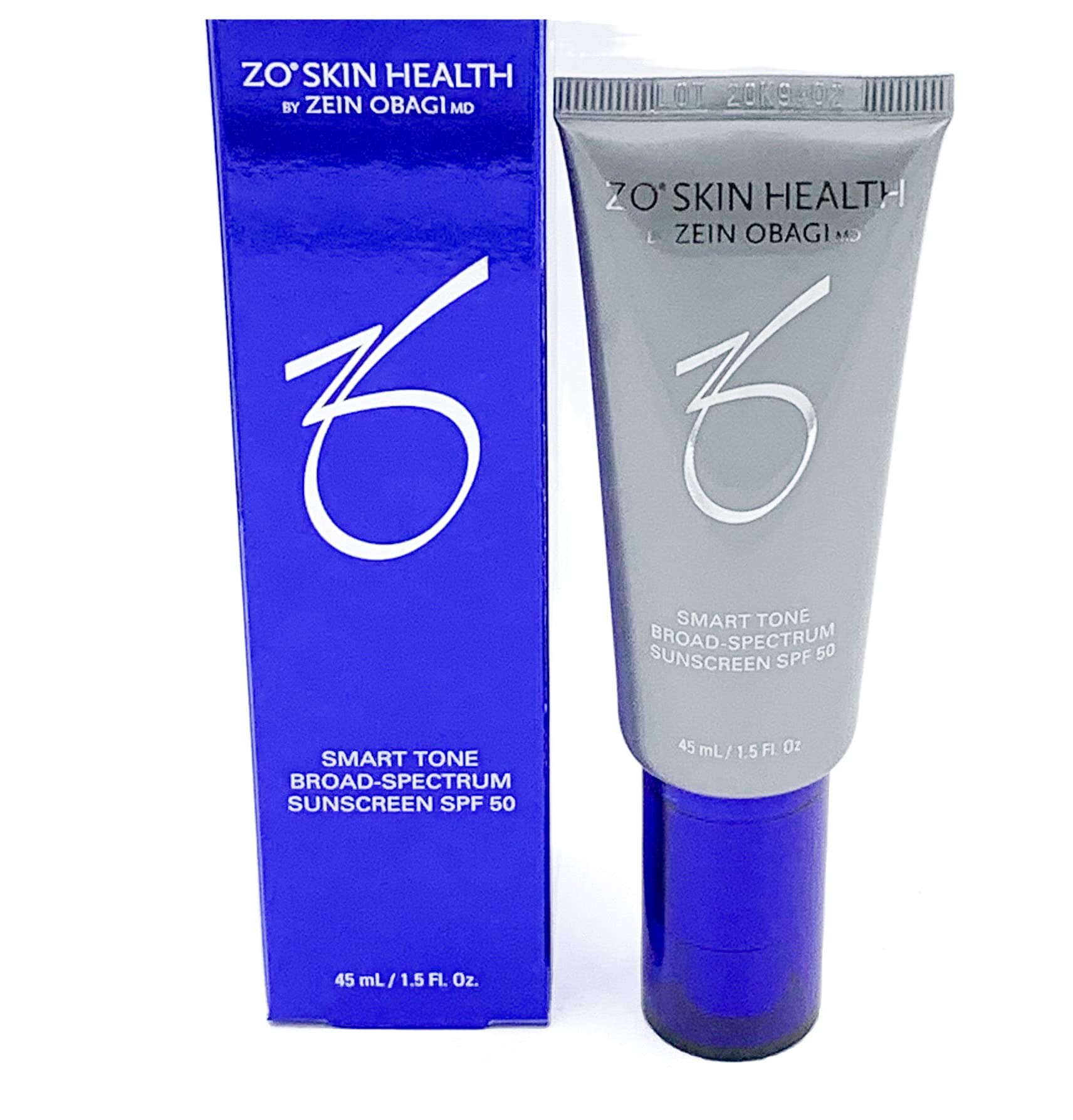 ZO Skin Health Smart Tone Sunscreen Face bottle pump for daily protection and easy application.