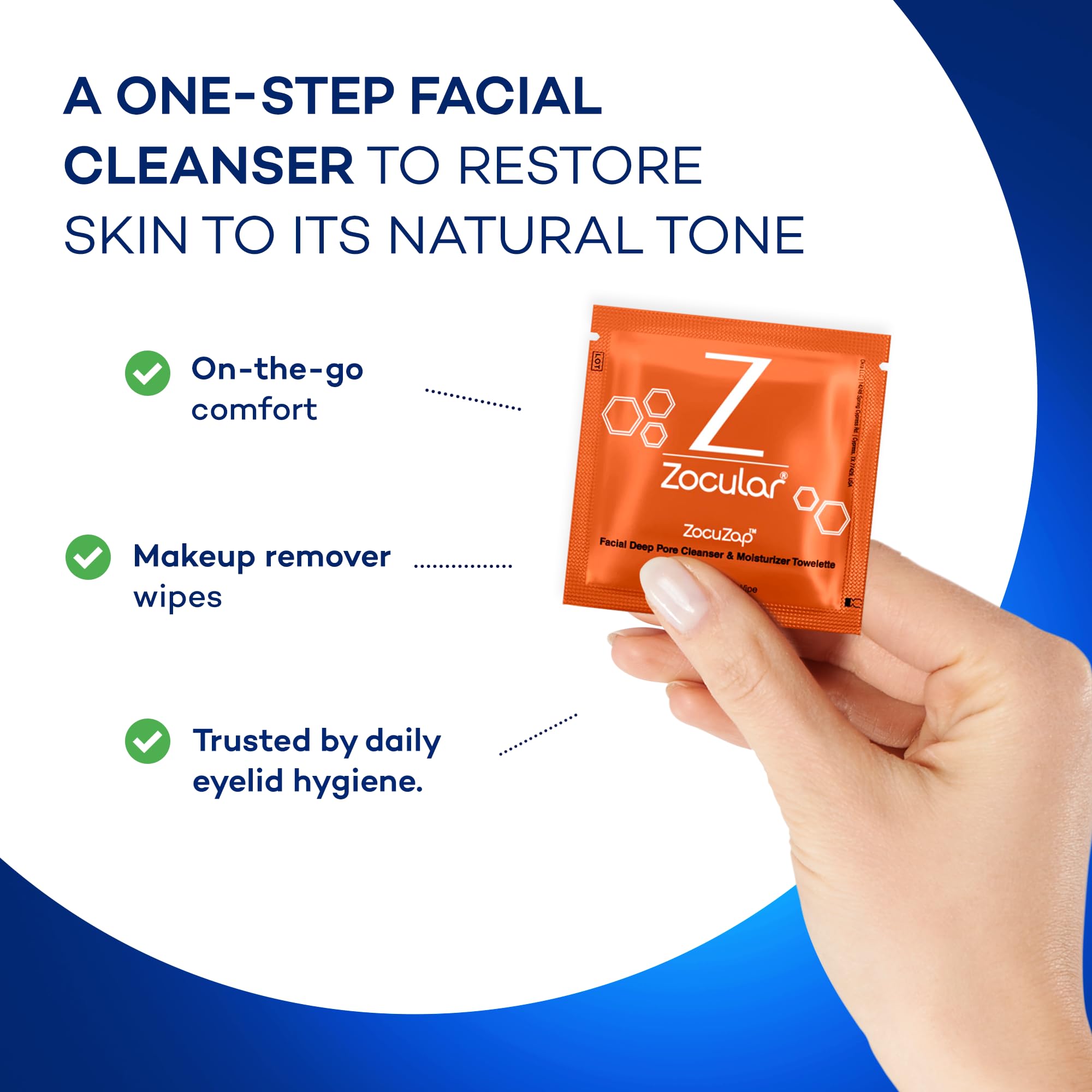 Wipe leaves skin hydrated with a fresh feeling