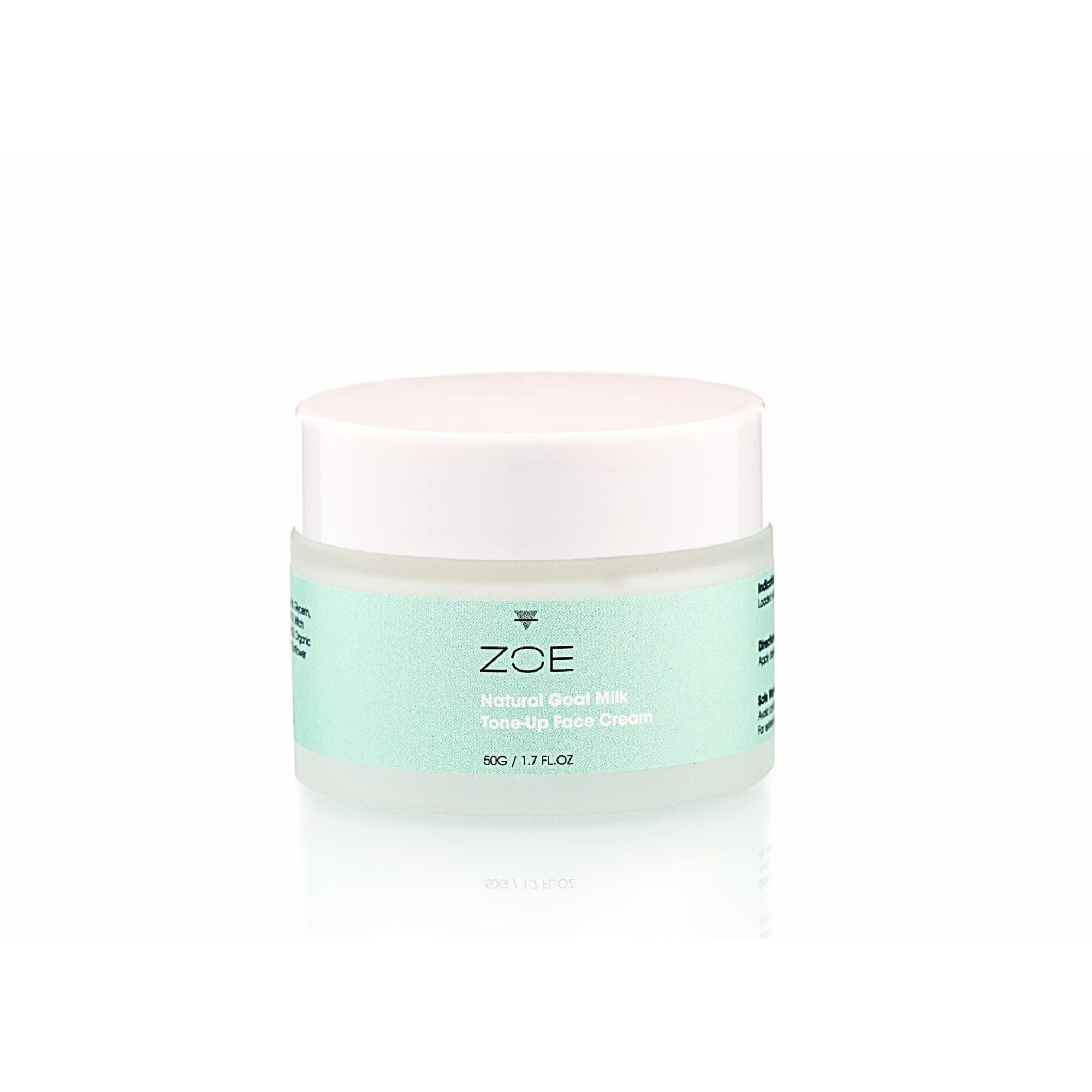 ZOE Goat Milk Moisturizer bottle closeup, fragrance-free formula for sensitive skin.