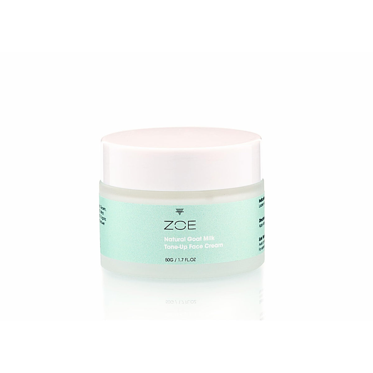 ZOE Goat Milk Moisturizer bottle closeup, fragrance-free formula for sensitive skin.
