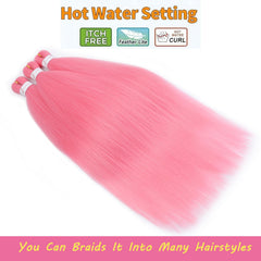 Zoewan hair being set with hot water to create different styles