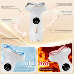 ZoGoo 7-in-1 LED facial sculptor with microcurrent and light therapy for skin renewal