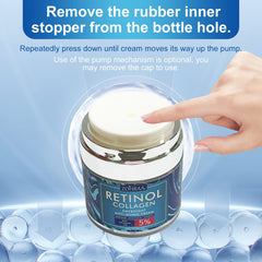 ZOHRAA collagen-rich cream bottle conveys firming skincare from within