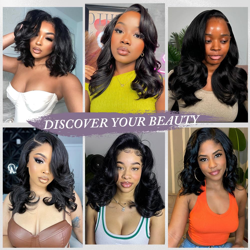 Zojj bob wig model wearing in natural black for versatile looks