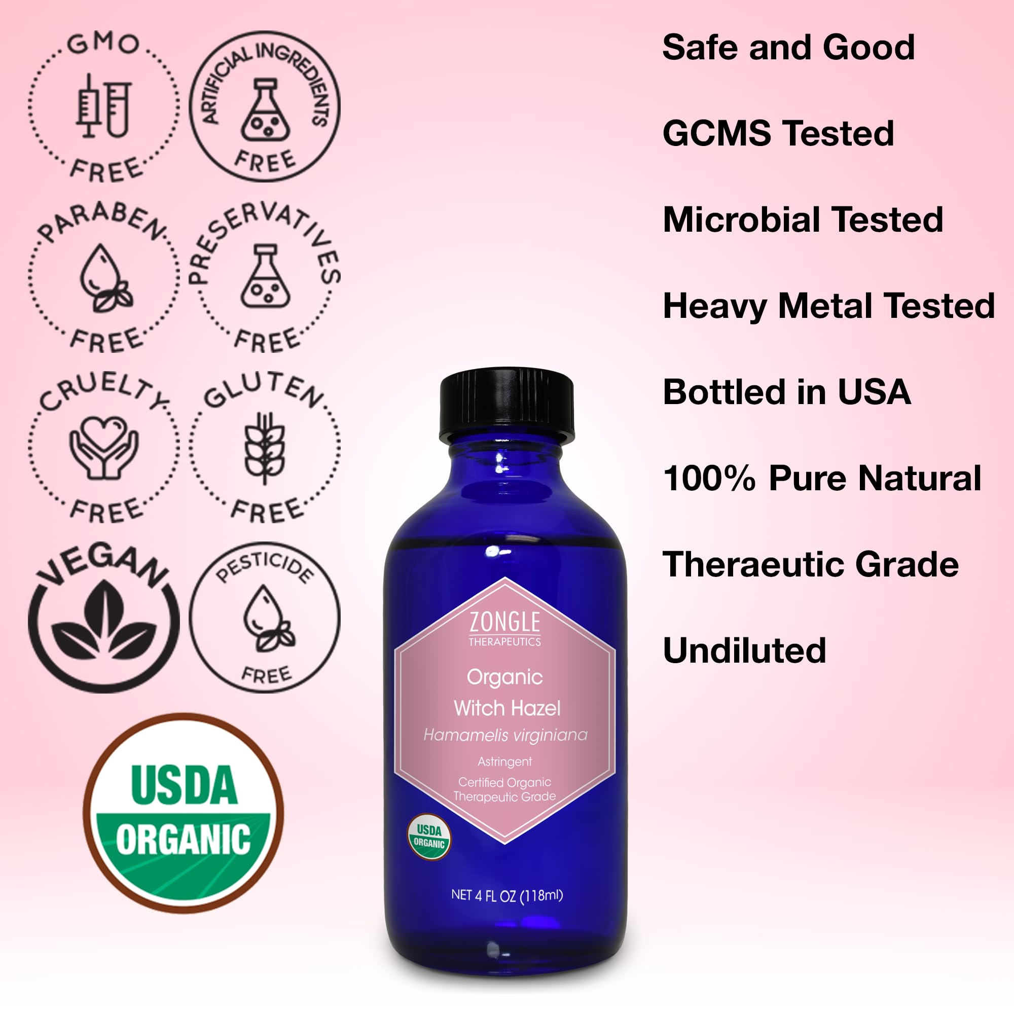 Face-toner application using Zongle Witch Hazel on clean skin