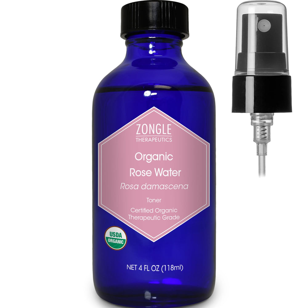 Zongle Therapeutics rose water spray bottle for daily hydration and facial refreshing