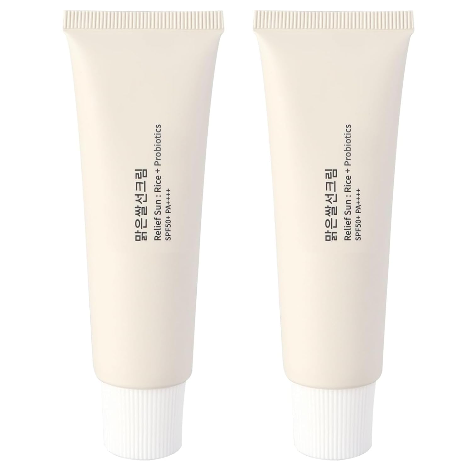 Zoreni Relief Sun SPF50+ bottle for daily sun protection and skin nourishment.