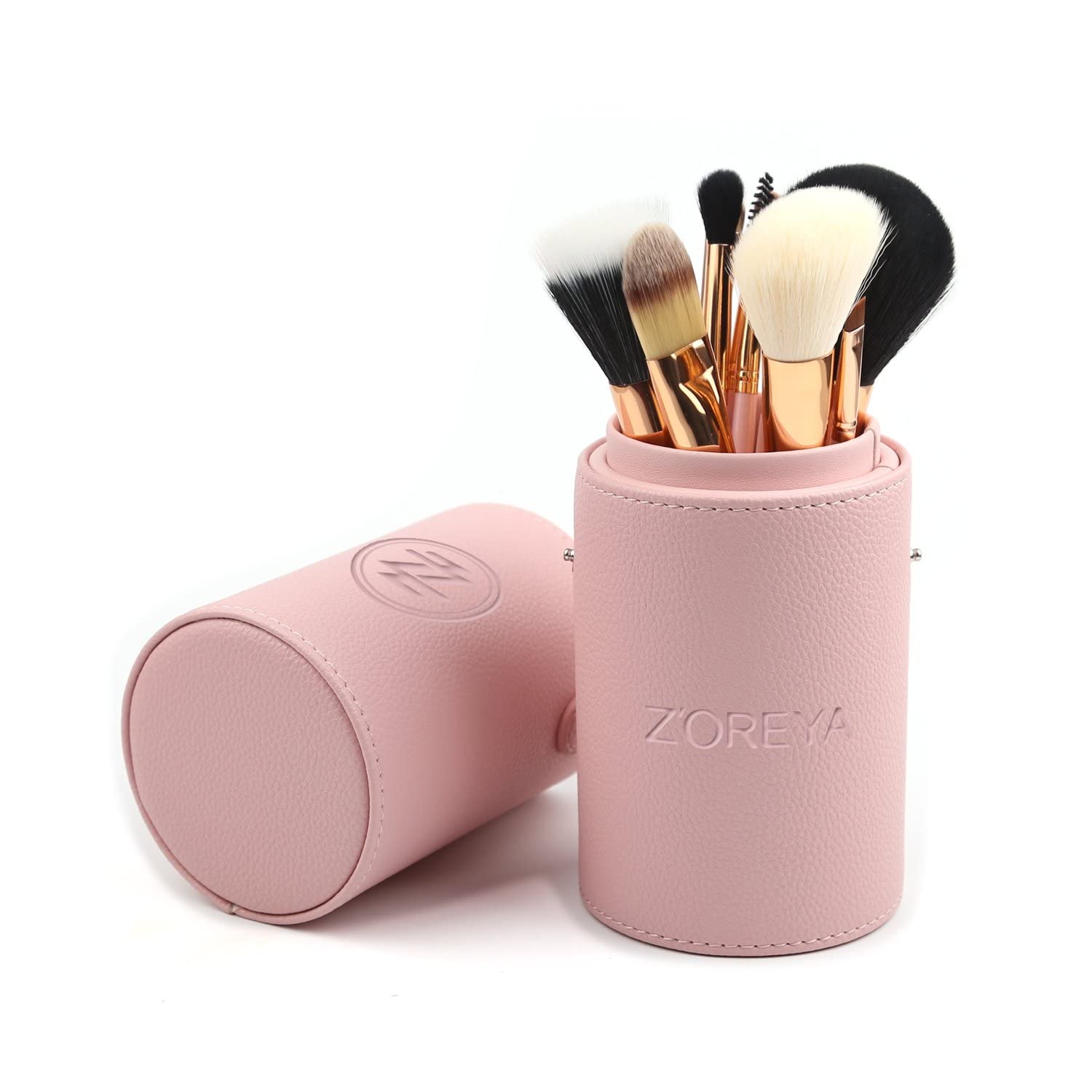 Z'OREYA precision eye and contour brushes support detailed looks.
