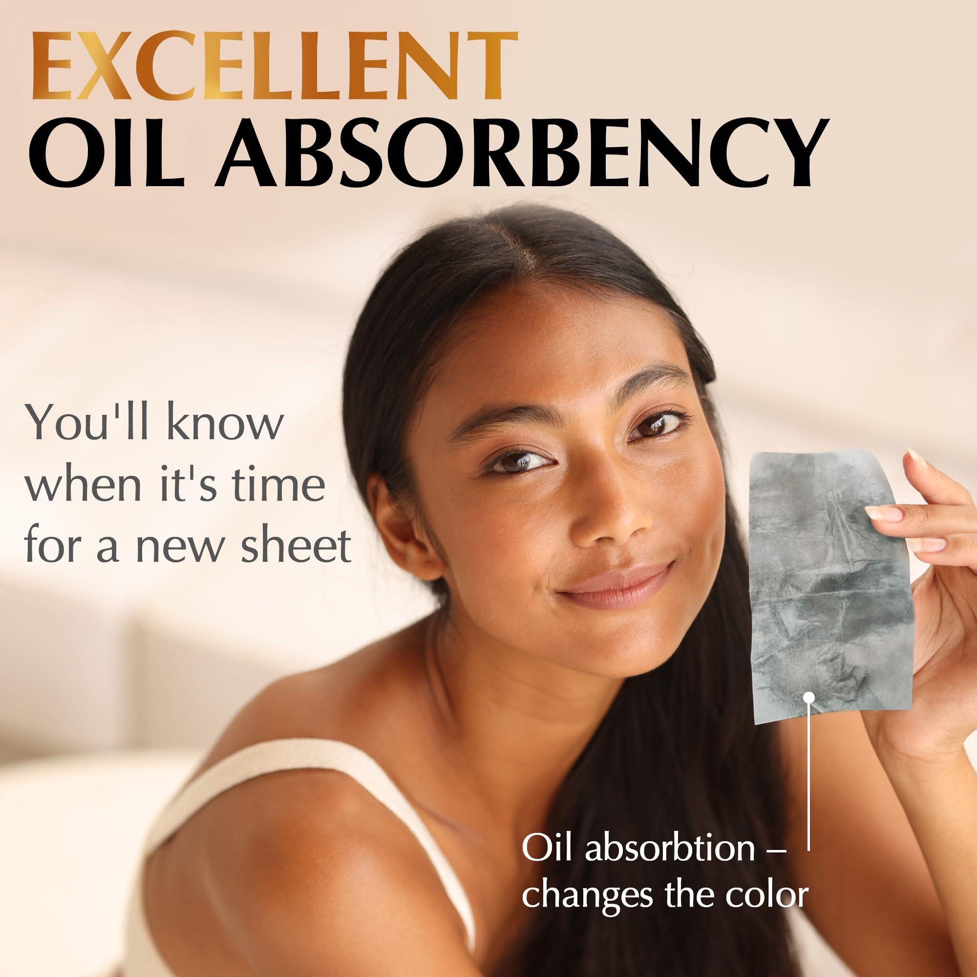 ZOROM'S oil-absorbing sheets preserve makeup while mattifying shine.