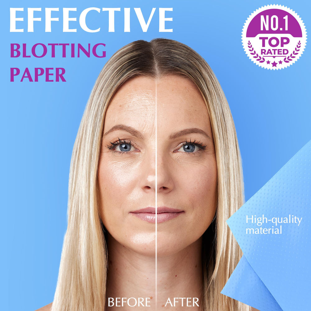 ZOROM'S blotting sheets pack-6-dispenser offers convenient daily oil control.