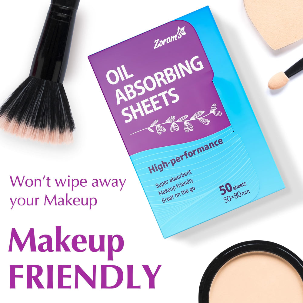 ZOROM'S pocket-pack-blotting-papers provide on-the-go oil control.