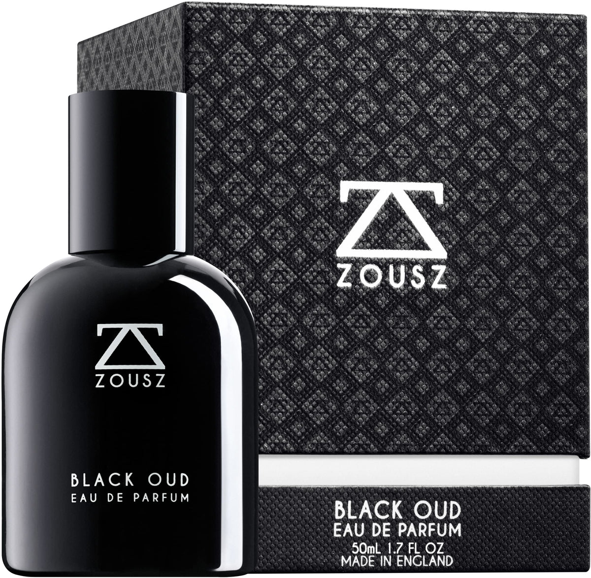 ZOUSZ Black Oud men's perfume bottle showcasing sleek design for daily confidence