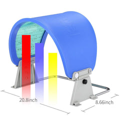 ZOVIE LED color therapy mask worn on the face showing multi-color options